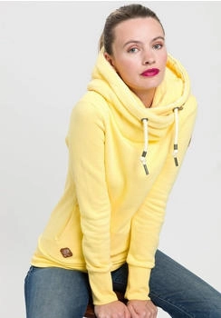 Ragwear Gripybutton Kapuzensweatshirt mit rustikalen Kordel-Akzenten (92926014) gelb