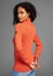 KangaROOS Rollkragenpullover mit Knopfdetail am Saum (19602340) orange-meliert