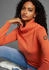 KangaROOS Rollkragenpullover mit Knopfdetail am Saum (19602340) orange-meliert