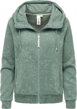 Ragwear Fllawia Print Kapuzen-Sweatjacke grün/hellgrün