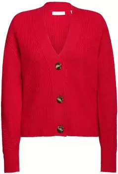 Rich & Royal Cardigan poppy red