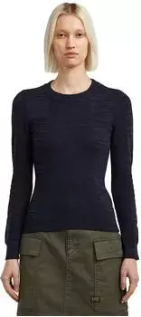 G-Star 3D Biker Knit Slim Pullover Mehrfarbig dk black/osaka blue D27170-C259-H705