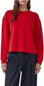 s.Oliver Scuba-Sweatshirt im Relaxed Fit mit Prägung rot 2172318.33D0.
