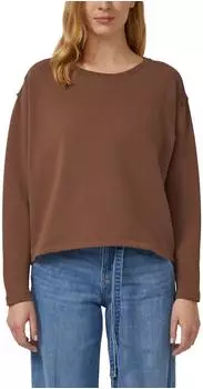 s.Oliver Verkürztes Sweatshirt mit Naht-Details braun 2172335.8837.