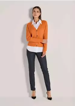 Madeleine Strickjacke mit Kaschmir pastellorange