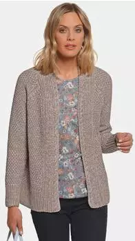GOLDNER Zeitlose Strickjacke in Grobstrick (785413) beige
