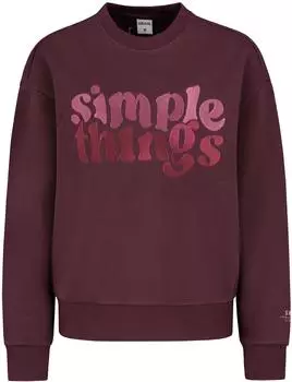 Sublevel Fluffy Sweatshirt lambrusco rot