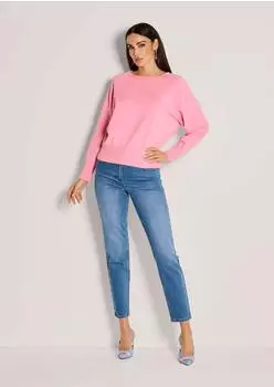 Madeleine Pullover mit V-Ausschnitt in lockerer Passform apricot