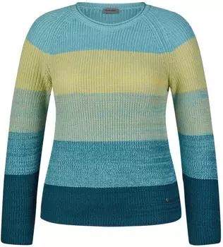 Rabe Colourblock Pullover (53-122606) pfauenblau