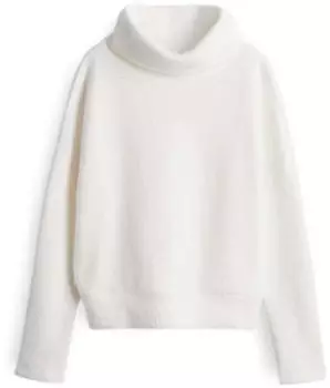 someday. Uraja Regular Sweatshirt mit breitem Rollkragen weiß