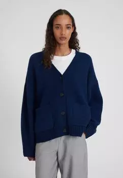 Style & Republic Kaschmirstrickjacke mit V-Ausschnitt navy