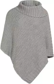 Knit Factory Nicky Gestrickter Poncho mit Kragen