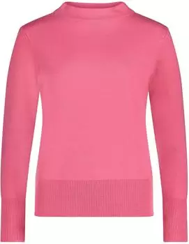 Betty Barclay Basic Strickpullover mit Stehkragen pink