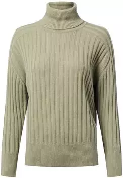 GANT Stretch Cotton Cable Rollkragenpullover Slim Fit grün
