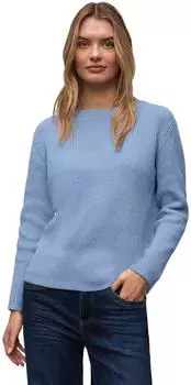Street One Frauen Chenille Pullover in Blau Gr: (A30348517149)