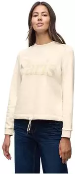 Street One Frauen Sweatshirt mit Print in Beige Gr: (A30363426351)
