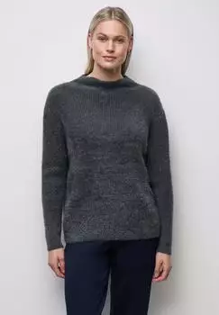 Street One Frauen Federgarn Pullover in Grau Gr: (A30343617148)