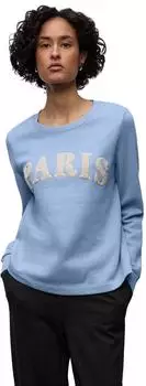 Street One Frauen Sweatshirt mit Wording in Blau Gr: (A30369327149)