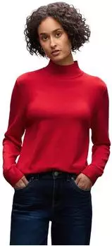 Street One Frauen Turtleneck Pullover in Rot Gr: (A30335016865)