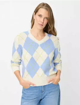 BRAX Damen Strickpullover Style LANA lavender blue mehrfarbig Gr. (906001_90111400_88)