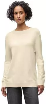 Street One Frauen Pullover mit Rollkante in Beige Gr: (A30329916351)