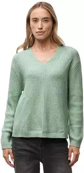 Street One Frauen V-Neck Pullover in Grün Gr: (A30328916867)