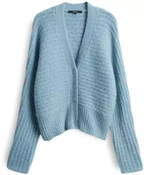 someday. TAMAIA Regular Strickcardigan mit Querrippe arctic blue