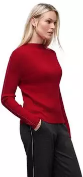 Street One Frauen Pullover in Rippstruktur in Rot Gr: (A30348216865)