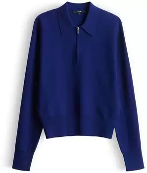 someday. Tineki Loose Strickpullover mit Polokragen royalblau