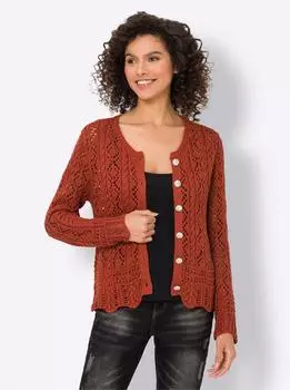 Heine Openwork Strickjacke (89318218) rostrot