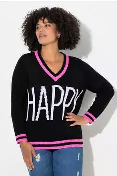 Angel of Style Pullover mit Motivprint pink/schwarz/weiß