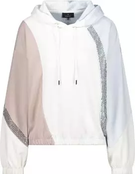 Monari Kapuzensweatshirt Colorblock Regular fit (809400) off-white