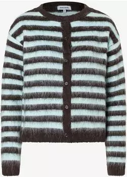 More & More Strickjacke aqua/schwarz