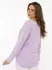 Zwillingsherz Positive Mind Sweatshirt mit Kontrastnaht (58291111) lila
