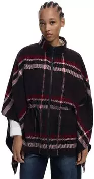 Desigual Flower Pocket Poncho (25WAIA11) schwarz
