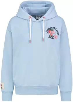 Sublevel Sweat Fruit Hoodie mit Fruchtdruck hellblau