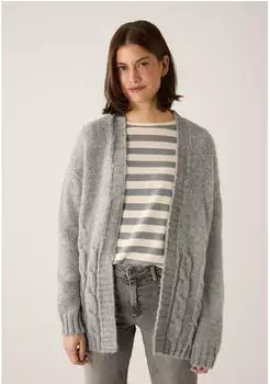 More & More Cardigan warm grey melange/grau
