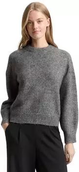 Tom Tailor Denim Pullover Lockere Passform dunkelgrau