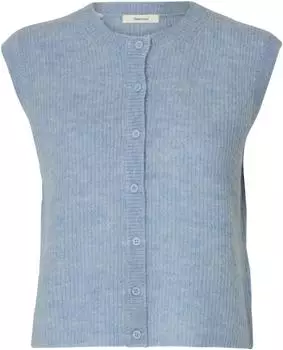 Selected Vinnie Weste hellblau