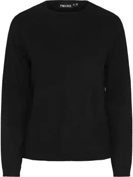 Pieces BREE V-Ausschnitt Pullover Regular Fit (17154650) schwarz
