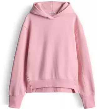 Opus Gespi Regular Hoodie aus weichem Baumwollmix rosa