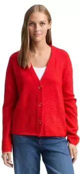 Tom Tailor Denim Cardigan Strickjacke brilliant red