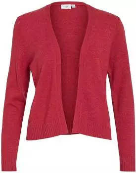 Vila Viril Kurz-Strickjacke (14060800) cranberry
