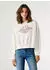 Pepe Jeans Bernis Sweatshirt mit Rundhalsausschnitt, bestickt elfenbein/rot