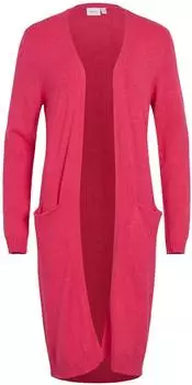 Vila VIRIL LONG Strickcardigan (14042770) dunkelpink