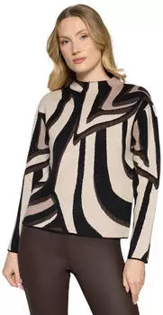 Betty Barclay Strickpullover mit Stehkragen beige/taupe