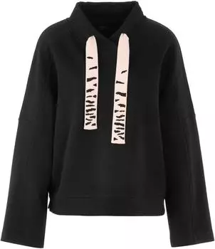 Marc Cain Sweatshirt mit Schmucksteinen (AS 44.11 J09) schwarz