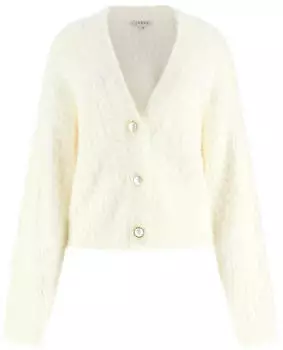 Guess Maglie Donna Strickjacke (W4BR81Z3HM1) wollweiß