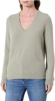 GANT Extra Fine Lambswool V-Neck Pullover (4805262) faded sage