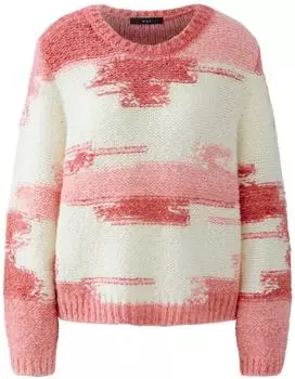 Ouí Pullover mit Stehkragen (0094625-0311) rosé/weiss